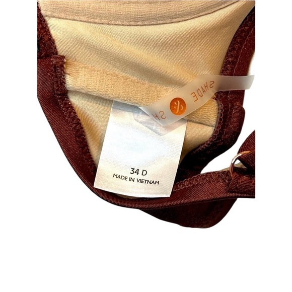 Shade & Shore Bikini Top, Adjustable Straps, Color Brown, Size 34D, NWT - Picture 6 of 6